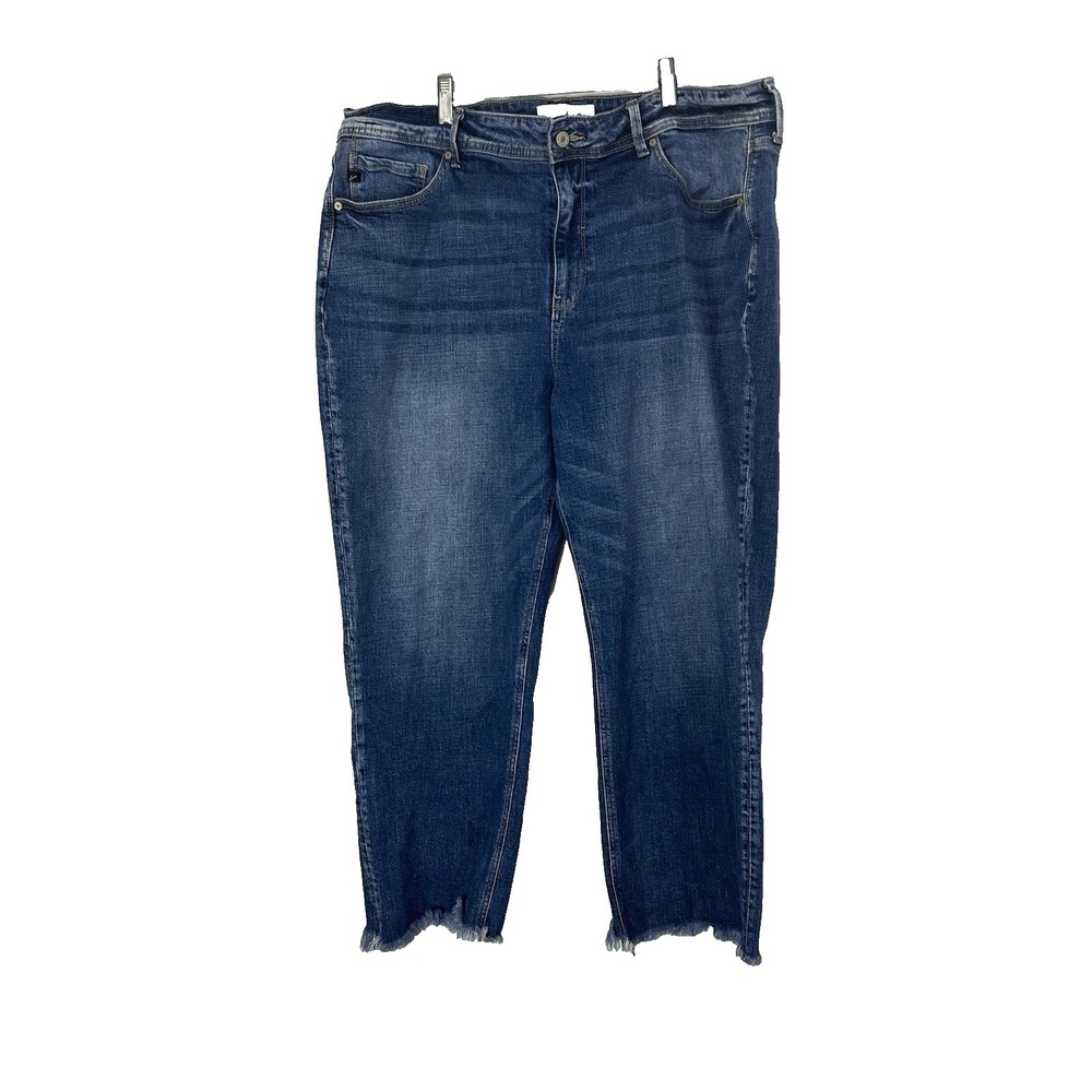 KanCan Dark Blue Cropped Ankle Jeans